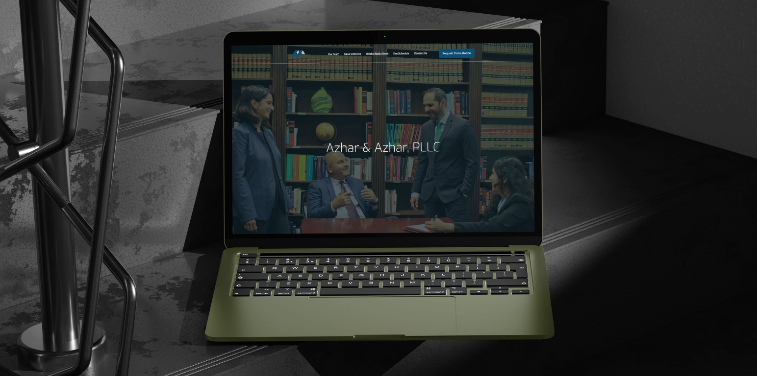 Azhar Law Firm mobile screen