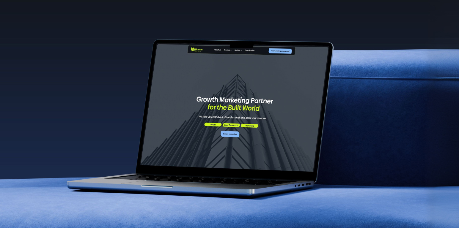 Novum Built World mobile screen